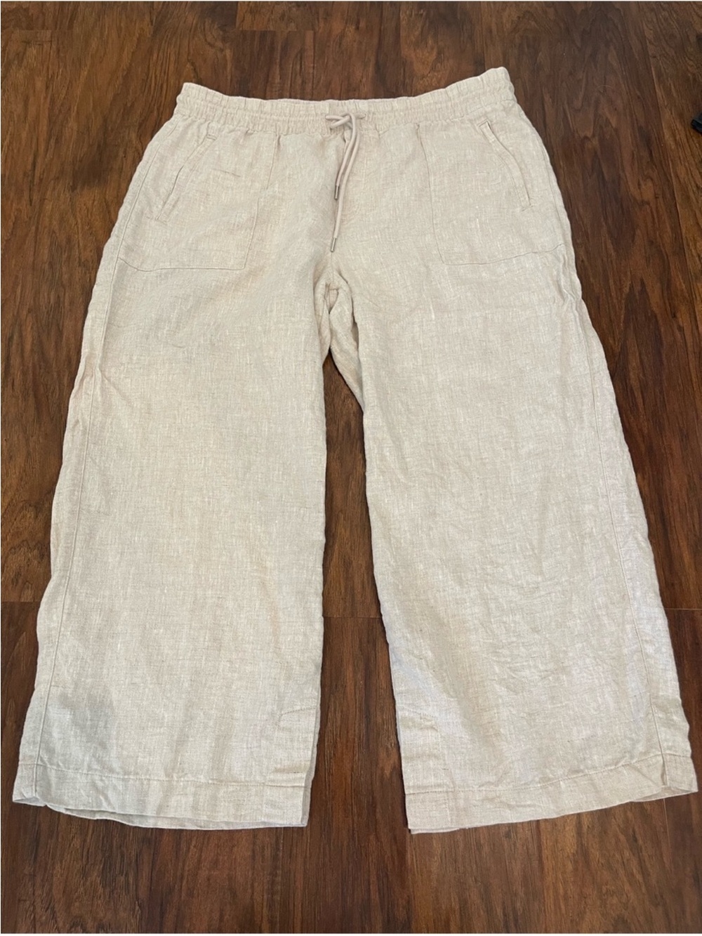 Athleta Retreat Linen Pants Undyed Size XL
